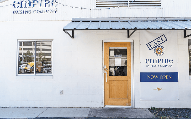 Empire Baking storefront in Dallas Fort Worth area. 